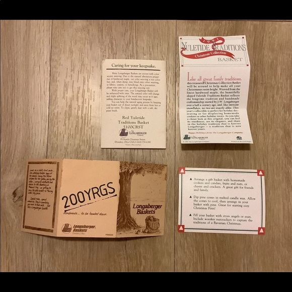 Longaberger 1991 Christmas Collection Basket - Picture 8 of 8